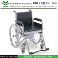 Economy Chromed Steel Commode Wheelchair